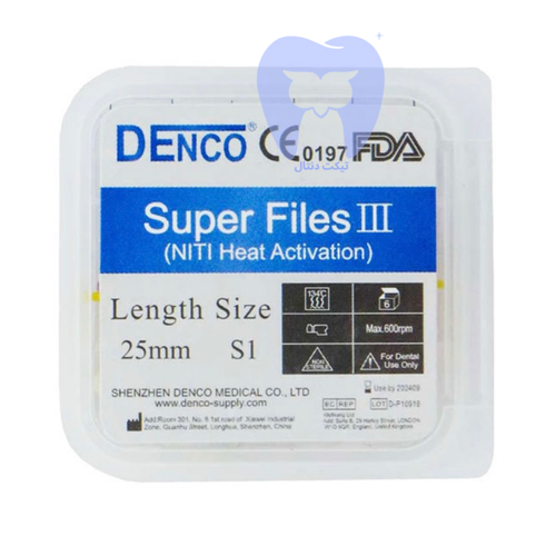 خرید فایل روتاری دنکو بلو Denco Blue NiTi با قابلیت پیشخم شدن